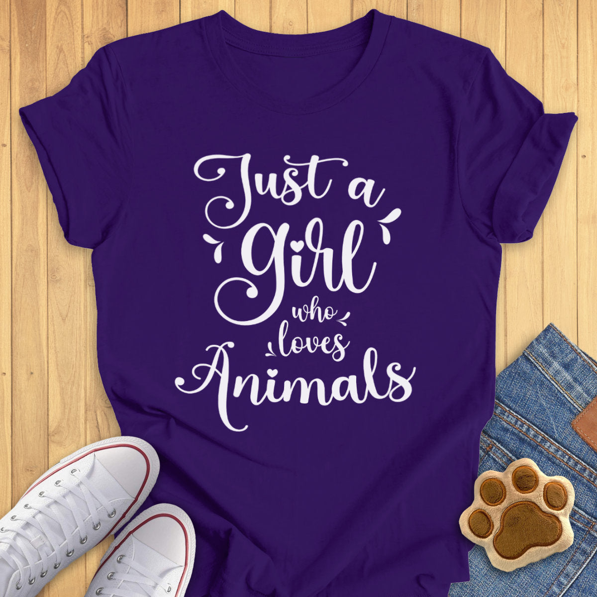 Just A Girl Who Loves Animals Tee