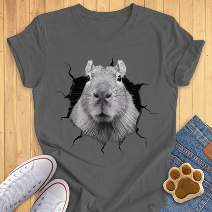 Capybara Out Of The Hole Tee