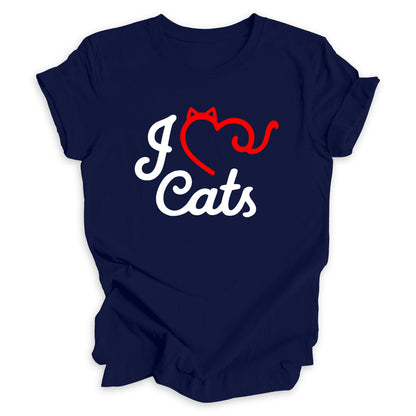 I Love Cats Tee (Line Version)