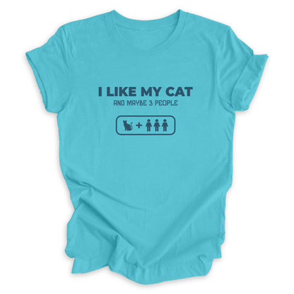 I Like My Cat And Maybe 3 People Tee