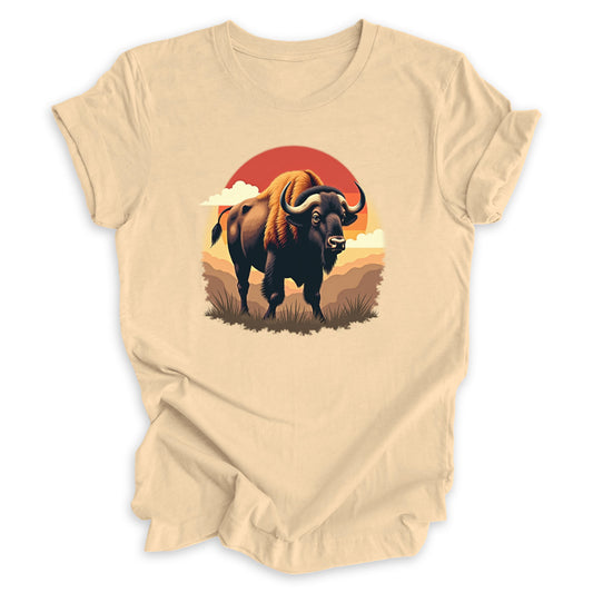 Buffalo At Sunset Tee